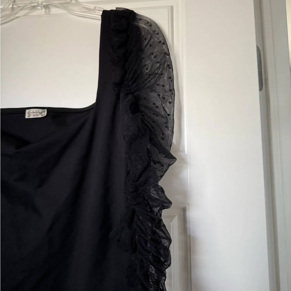 Free People Women’s Black Must be Love Bodysuit - Picture 12 of 16